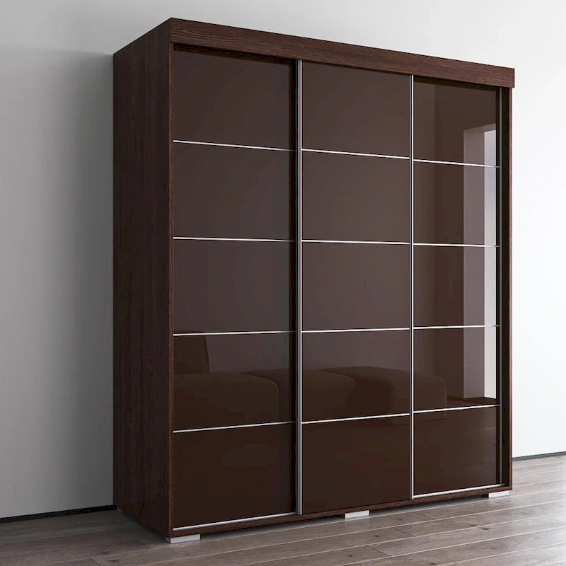 Copper Grove Parasol, moderner glänzender Kleiderschrank, 71 Zoll