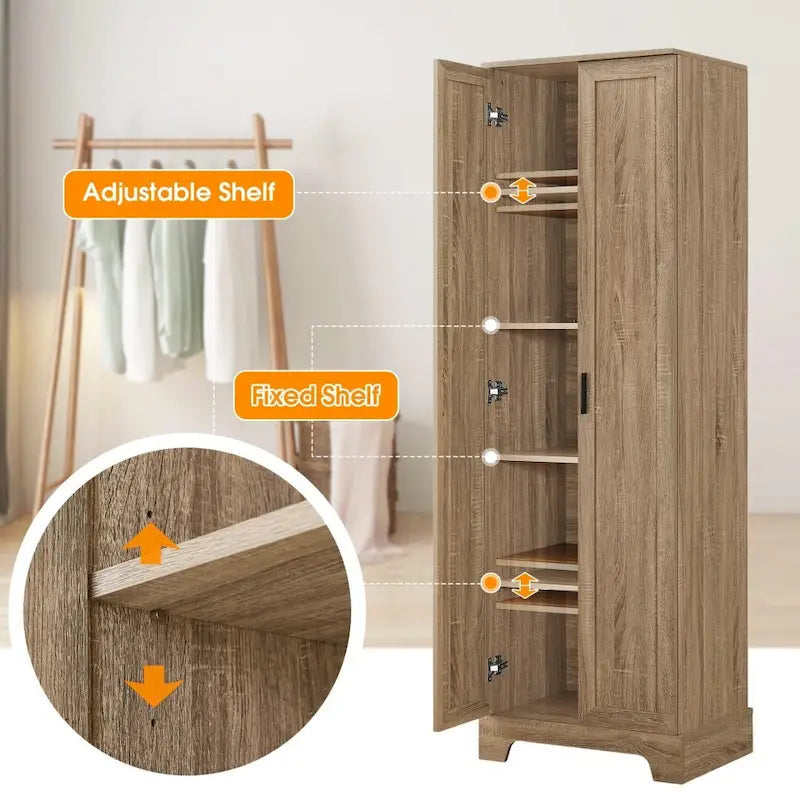 Armoire de rangement de salle de bain à deux portes