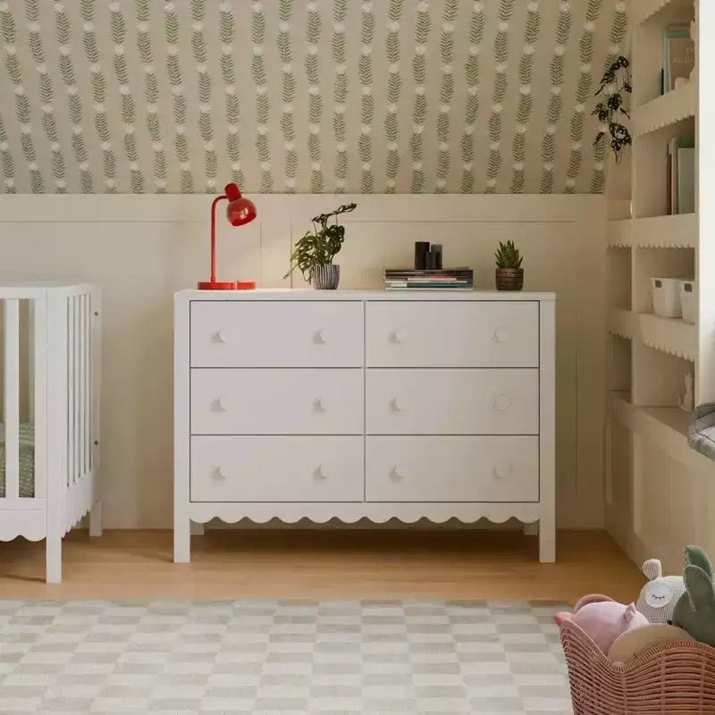 Kommode mit Muschelform und 6 Schubladen