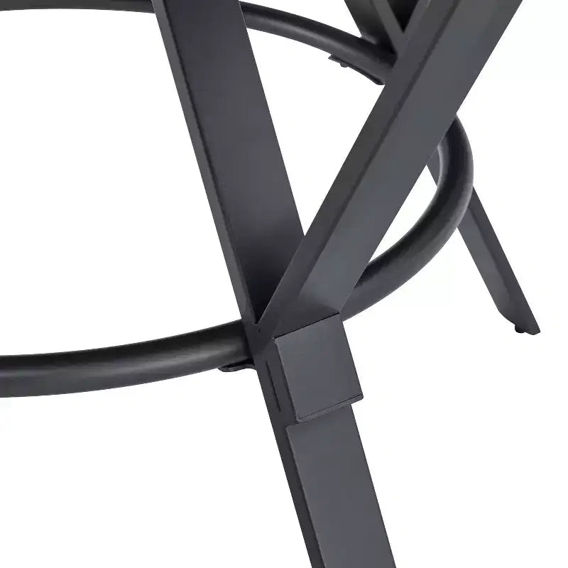 Set da pranzo da 5 pezzi con 4 sedie e tavolo rotondo/quadrato, nero+naturale/noce-ModernLuxe