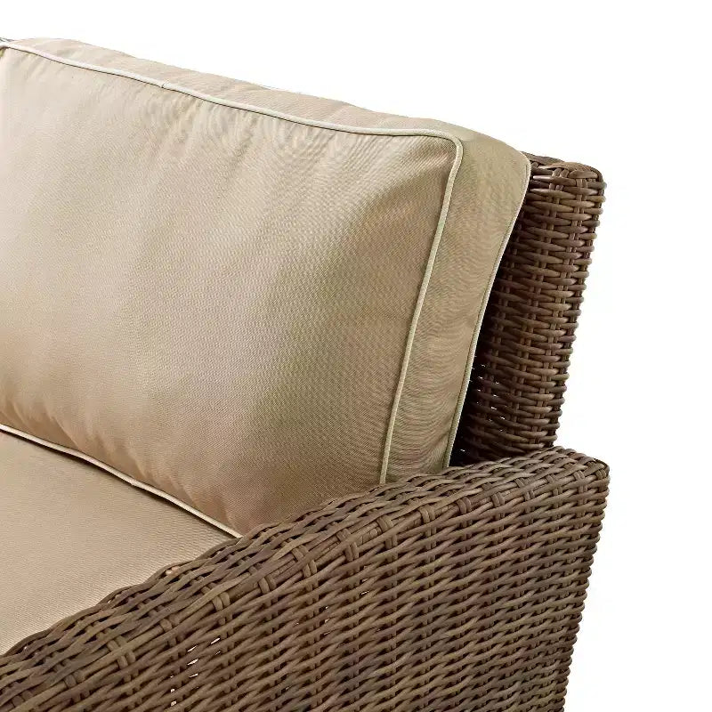 4-teiliges Outdoor-Lounge-Set aus Rattan - Crosley