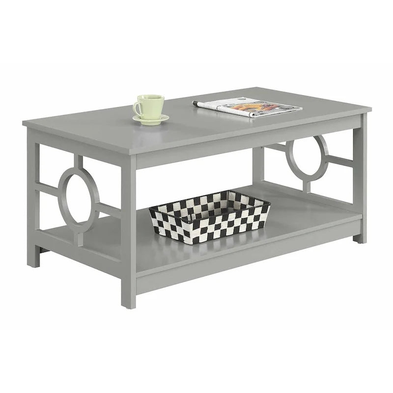 Ring salontafel met plank