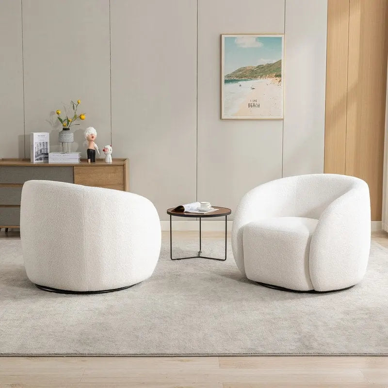 SEYNAR modernes, glamouröses Polstersessel-Set mit 360-Grad-Drehfunktion, 2 Stück