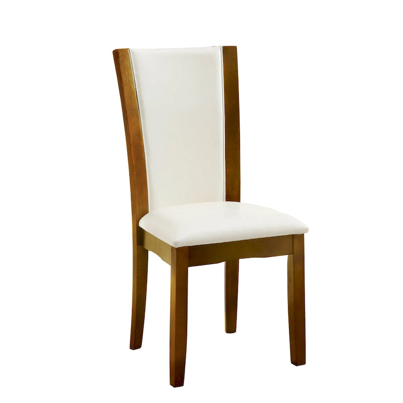 Ensemble de salle à manger Bind contemporain de 7 pièces en bois massif avec étagères ouvertes, par Furniture of America