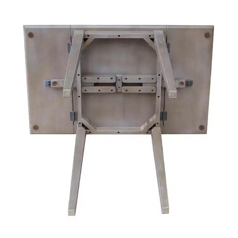 Espressobrauner Esstisch mit Klappplatten, für 4 Personen