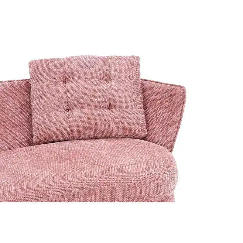 Gepolstertes Sofa mit goldfarbenen Metallbeinen, Club-Zweisitzer für Wohn- und Lesezimmer, Schlafzimmer, Apartment, kleine Räume und Wohnheime
