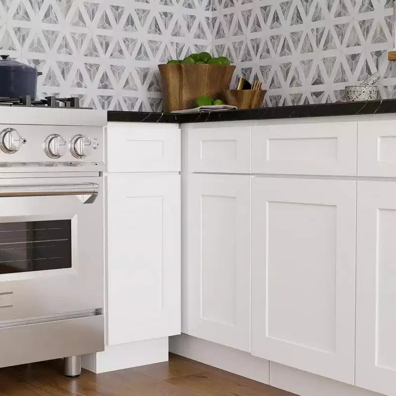 Meuble bas de cuisine CASAINC de 12 po W x 34.5 po H x 24 po P avec 1 tiroir à fermeture amortie, cadre en contreplaqué, façade à recouvrement intégral