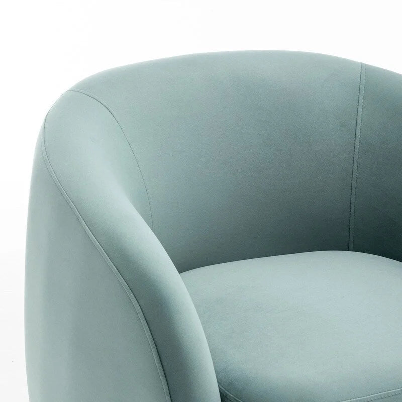 Moderne draaibare fauteuil met kuipvormige zitting