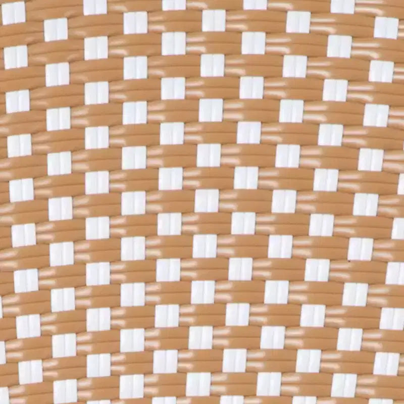 Flash Furniture Lourdes Bistro-Stapelstuhl im Thonet-Stil für den gewerblichen Innen- und Außenbereich, PE-Rattan und Aluminiumgestell