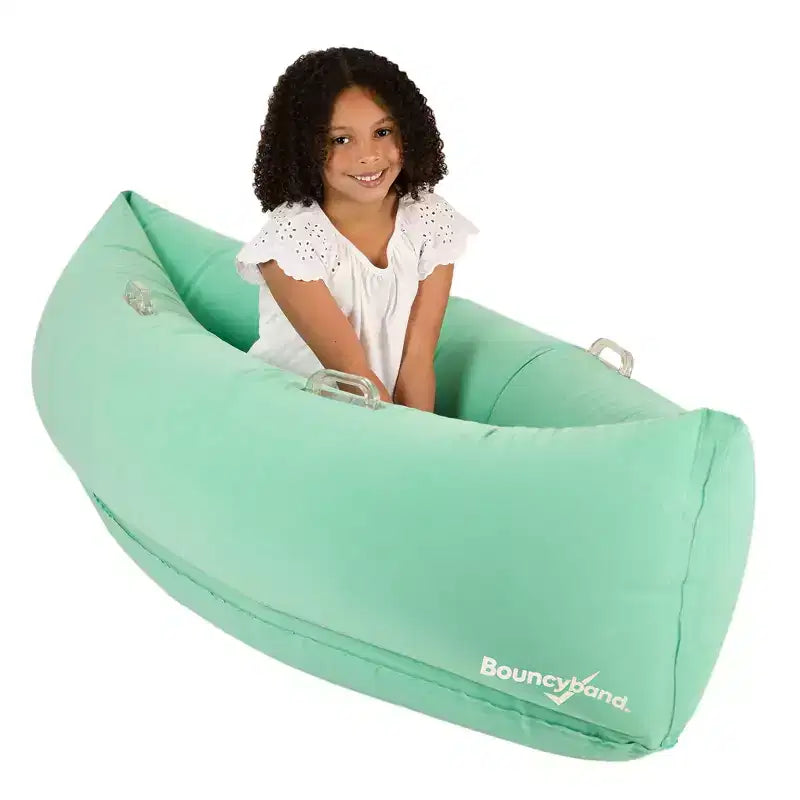 Bouncyband Comfy Hugging Peapod, cocon sensoriel, 60, pour les 6 à 12 ans, jusqu’à 3-51 de haut, vert