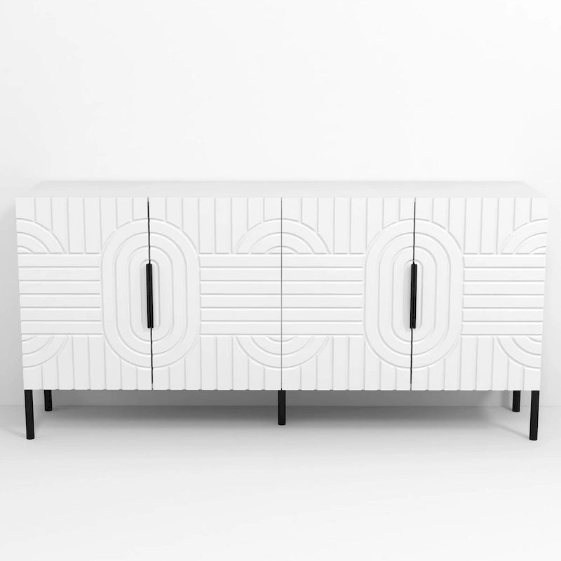 Chic Elegance witte tv-kast van 63 inch - geschikt voor tv's tot 65 inch - 63 inch breed