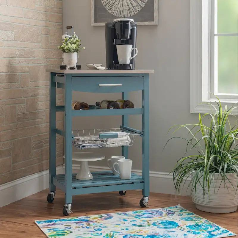 Desserte de cuisine compacte mobile Jake