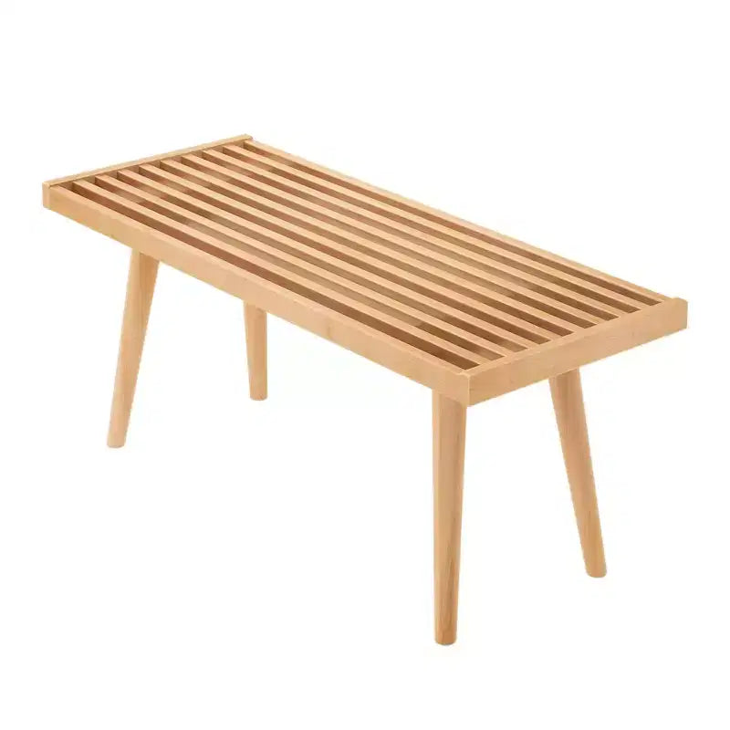 Panca da ingresso Plank+Beam, panca da fondo letto in legno massello per camera da letto, corridoio e portico, 41.25