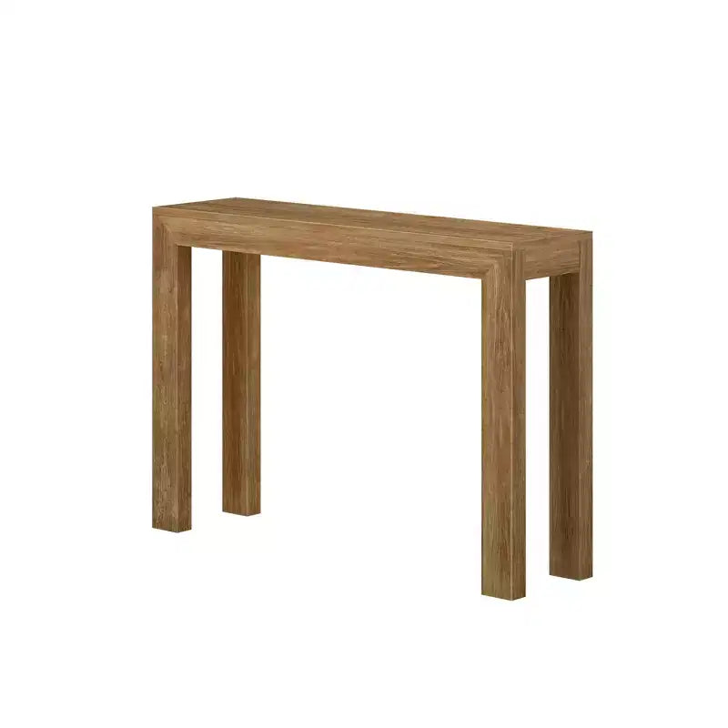Plank+Beam 46 moderne console tafel van massief hout, smalle haltafel, voor achter de bank