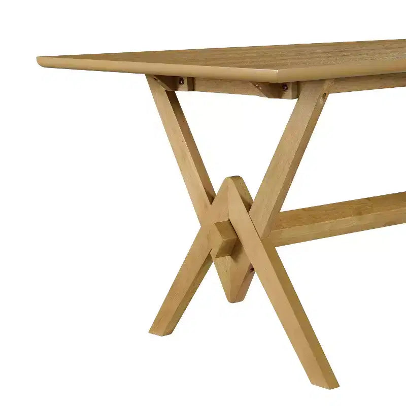 Ensemble de salle à manger Simon 5 pièces, en hévéa, style moderne du milieu du siècle, avec chaises revêtues de bouclé, de Christopher Knight Home