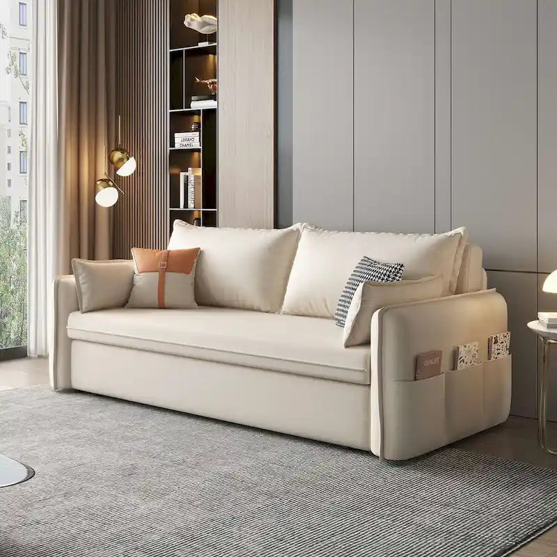 JASIWAY Schlafsofa mit Schlaffunktion und Stauraum