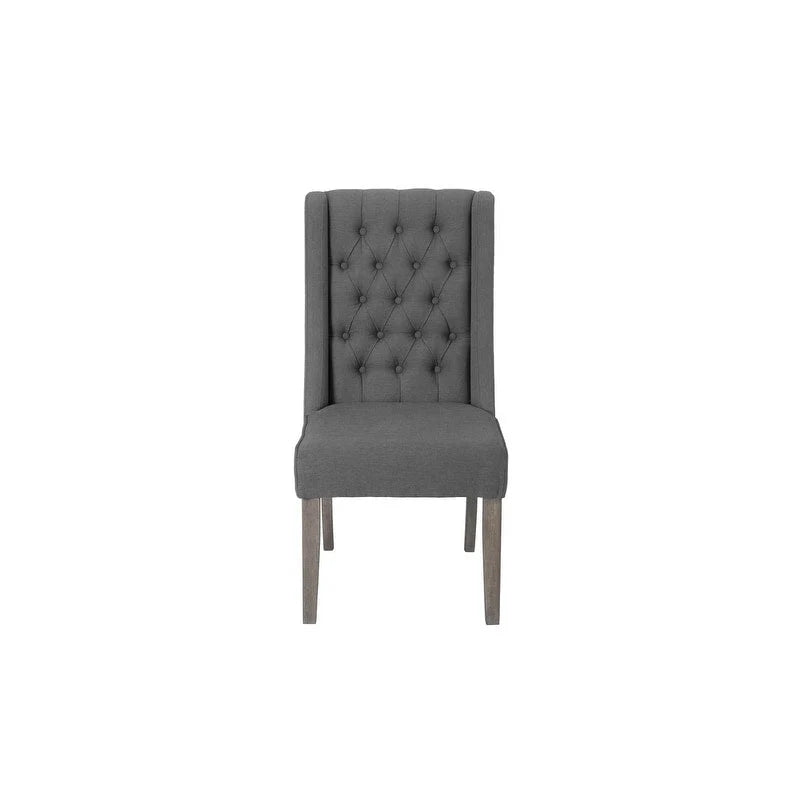 Best Quality Furniture 9-delige rustieke uitschuifbare grijze eethoek