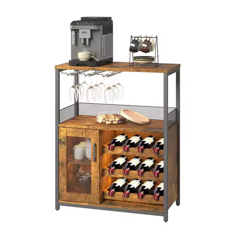 Meubles de bar DobleePy, armoires à vin, buffets, étagères réglables, adaptés aux petits bars dans les cuisines et les restaurants, couleur rétro