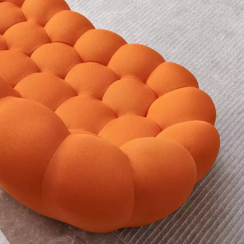 Modernes 2-Sitzer-Bubble-Sofa, gepolstert, mit 3D-Textilgewebe für das Wohnzimmer