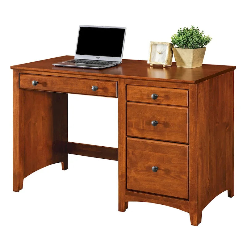 Arch+Haven bureau van massief hout met 4 laden
