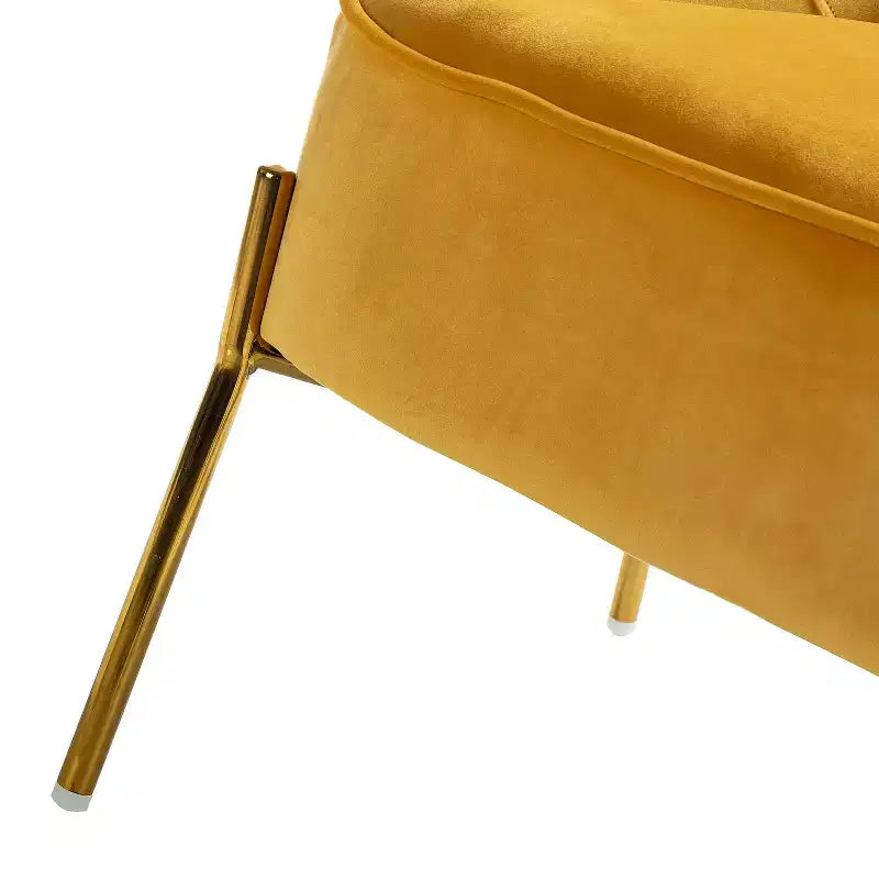 Odo comfortabele accentfauteuil van fluweel voor de woonkamer, met gestoffeerde, gevoerde zitting, set van 2 | Karat Home