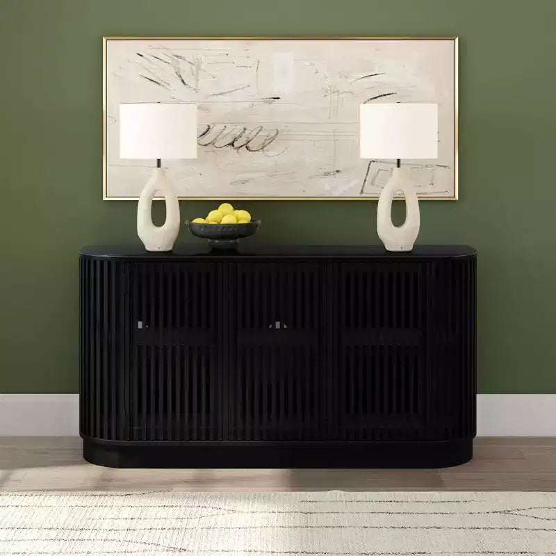 Plank+Beam Contour dressoir van massief hout met 3 deuren, tv-meubel van 59 voor de woonkamer