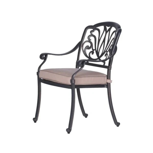 13-teiliges Essplatz-Set Manasquan aus Aluminium in Gunmetal von Havenside Home