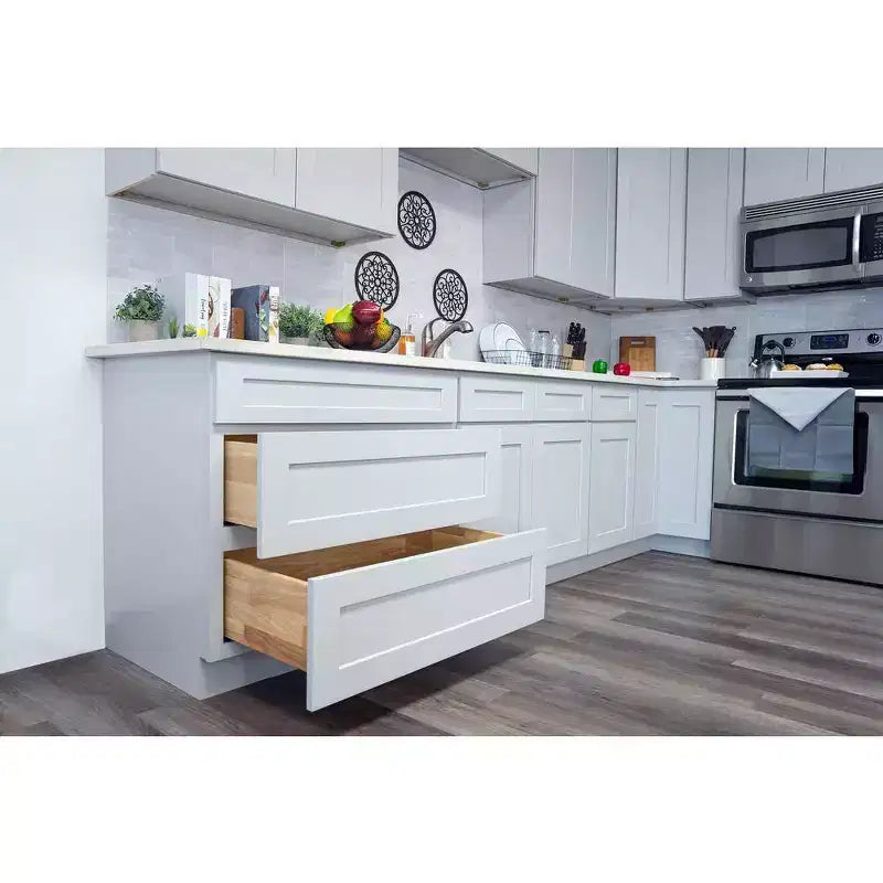 Meuble bas de cuisine CASAINC de 12 po W x 34.5 po H x 24 po P avec 1 tiroir à fermeture amortie, cadre en contreplaqué, façade à recouvrement intégral