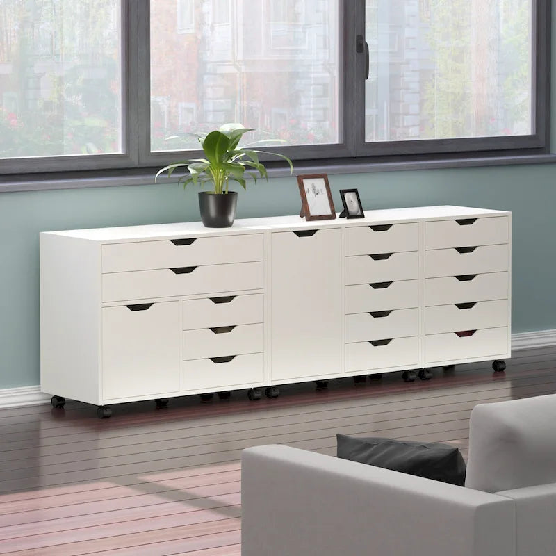 Halifax opbergkastset van 3 stuks, wit
