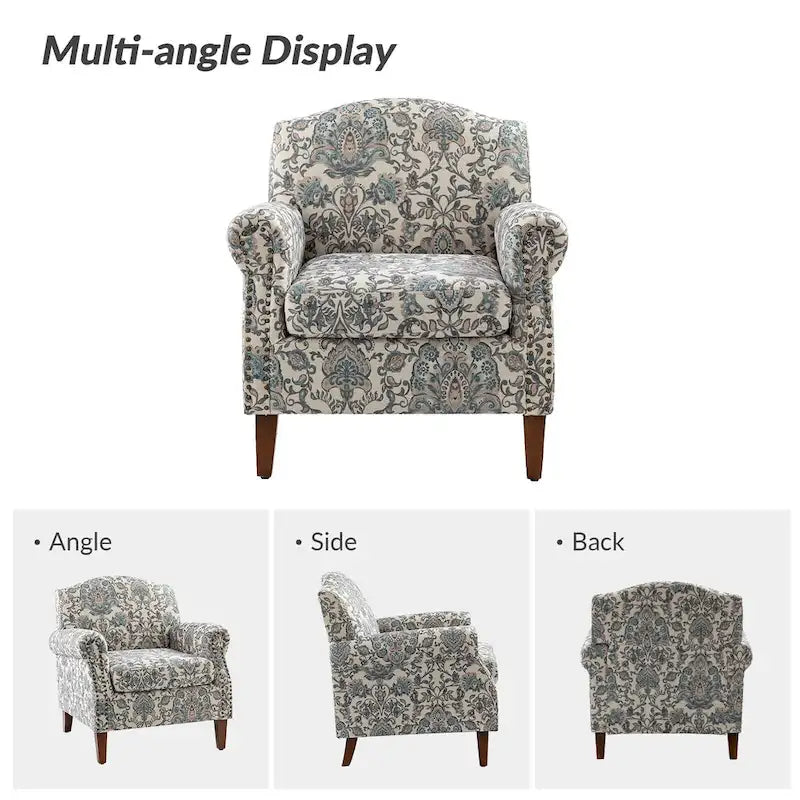 Giampiero fauteuil voor de woonkamer met siernagels, set van 2, van HULALA HOME