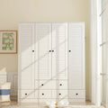 Kleiderschrank für Schlafzimmer mit Kleiderstange und Schublade