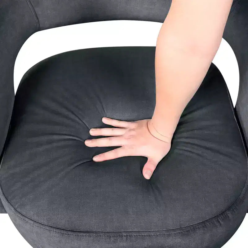 GDFStudio Hudson moderne luxe draaifauteuil met fluwelen bekleding