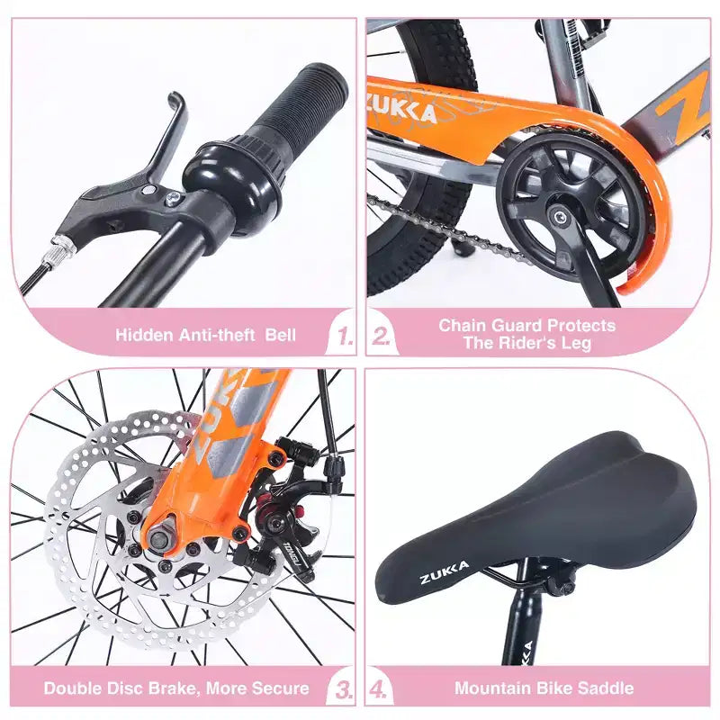 Fahrräder, 20-Zoll-Hybrid-Rennrad für Kinder von 7 bis 10 Jahren, Stahl-Citybike mit einem Gang, Kinderfahrrad für Strand, Straße und Stadt für Jungen und Mädchen