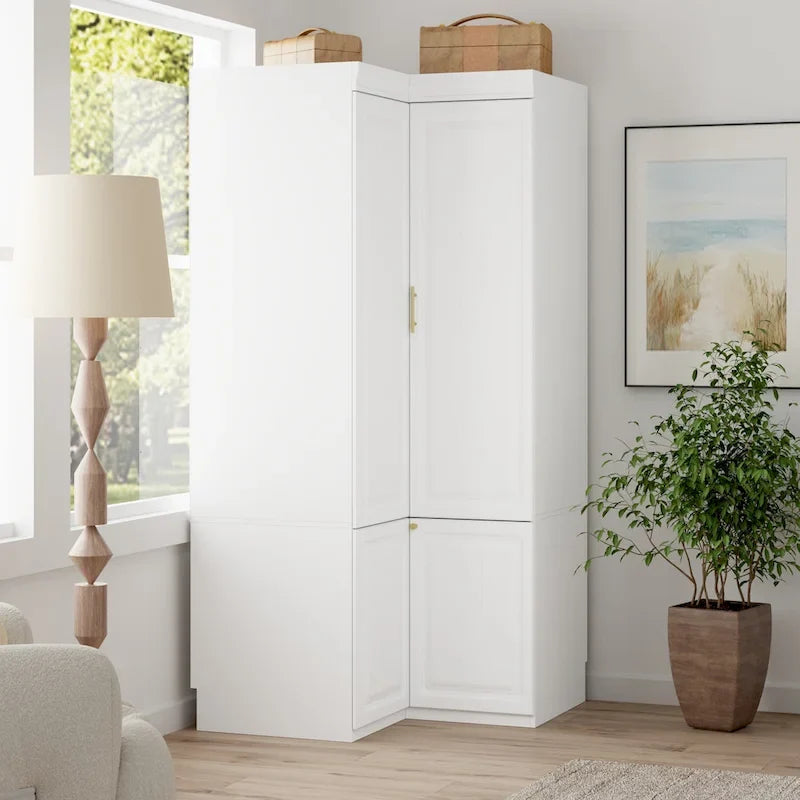 Kleiderschrank mit Kleiderstange und 4 Schubladen, viel Stauraum