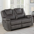 Steve Silver Kameryn handmatig verstelbare loveseat van imitatieleer