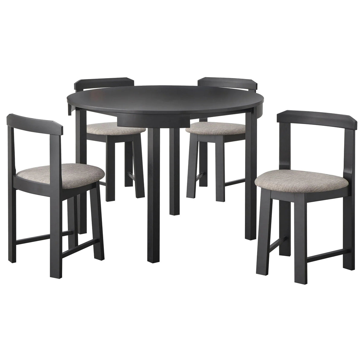 Ensemble de salle à manger compact rond Harrisburg Tobey, 5 pièces