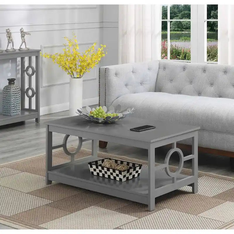 Ring salontafel met plank
