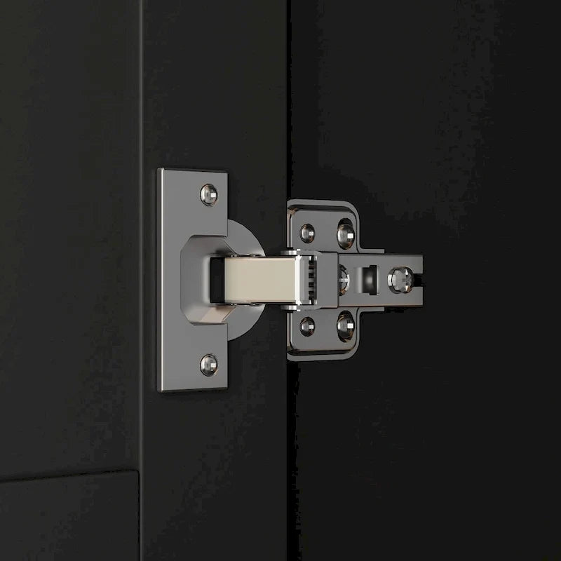 Kleiderschrank mit Spiegel und verstellbarem Kleiderstangenbereich, platzsparend