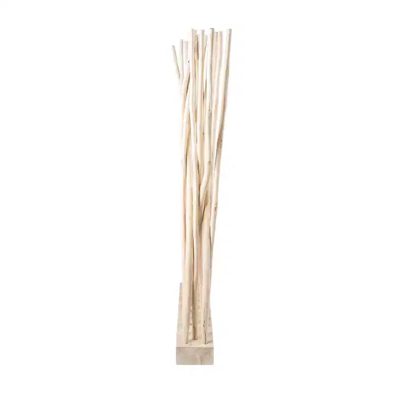 JONATHAN Y Tranquil kamerscherm met één paneel, 39W x 68H, kuststijl, bohemienstijl en handgemaakte teakhouten takken