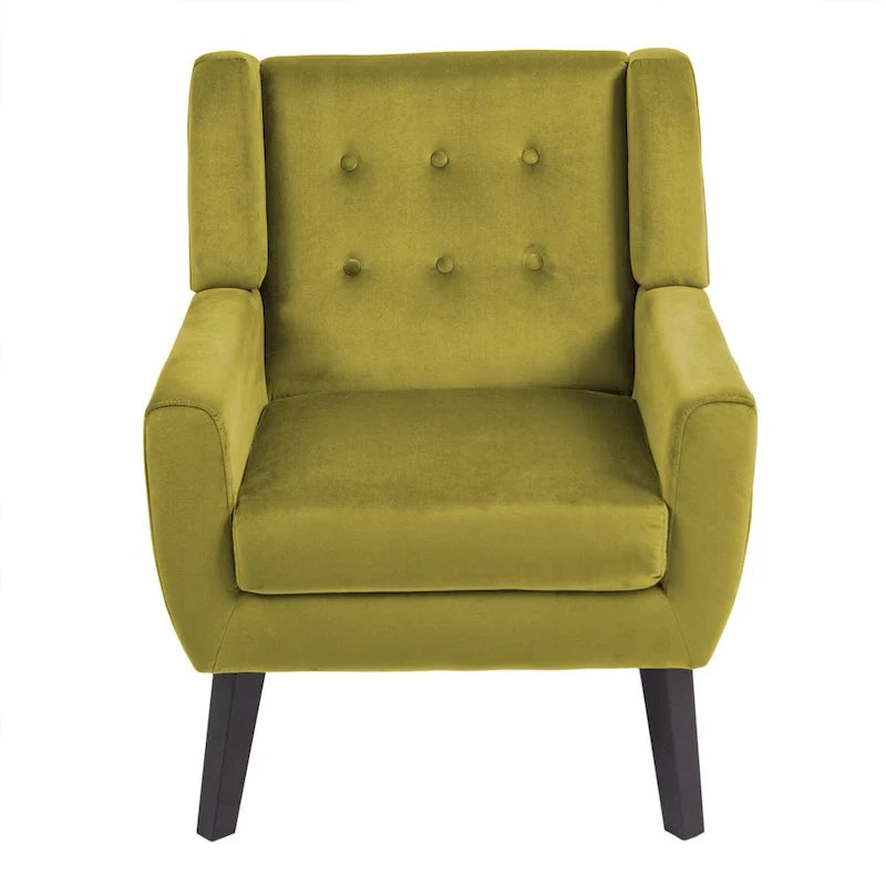 Set van 2 fluwelen fauteuils met armleuningen voor de woonkamer