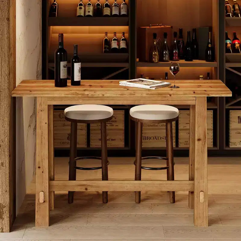 63-Zoll-Bartisch aus Massivholz für Küche, Café oder Restaurant