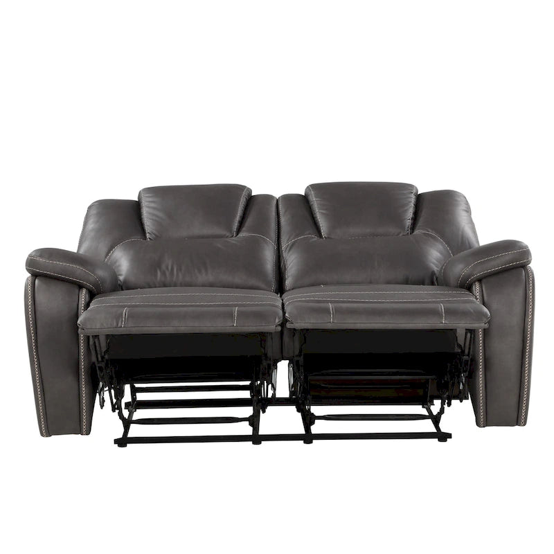 Steve Silver Kameryn handmatig verstelbare loveseat van imitatieleer