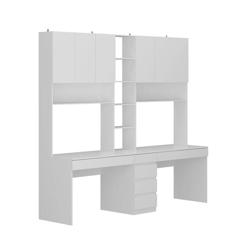 Work and Play Desk with Shelving - Ideal for Gamers and Professionals