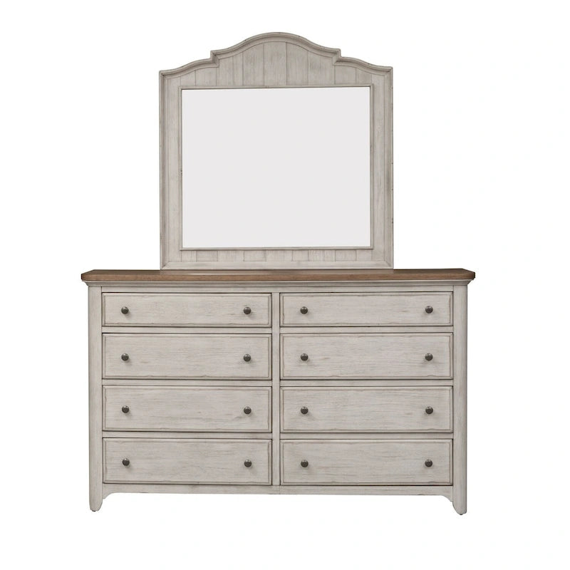 Farmhouse Reimagined Antique White 8-Drawer Dresser