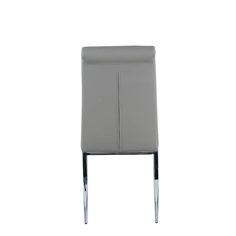 Sedia laterale cantilever imbottita Somette dallo stile contemporaneo, set da 4