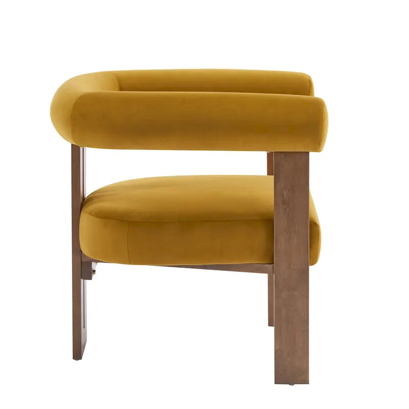 Poltrona d'accento moderna imbottita Gilbert con braccioli arrotondati di Christopher Knight Home