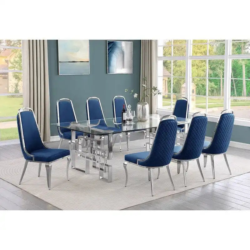 Ensembles de salle à manger avec grande table en verre de Best Quality Furniture