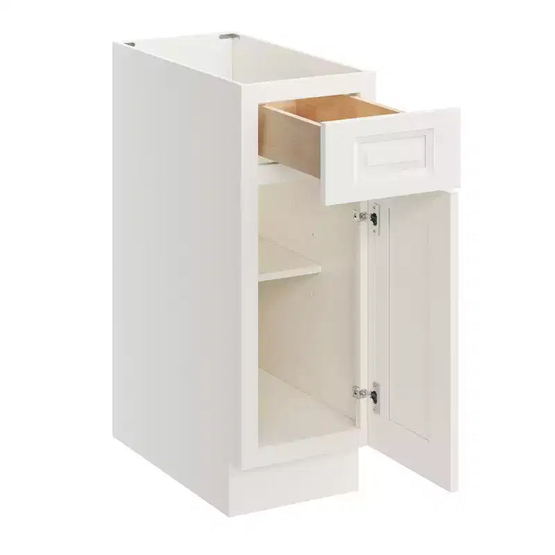 CASAINC 12 in. W x 34.5 in. H x 24 in. D Unterschrank für die Küche mit 1 Schublade mit Soft-Close-Funktion, Sperrholzrahmen, Front mit Vollauflage