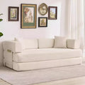 Canapé-lit convertible 5 en 1, banquette modulaire en velours côtelé de 78.8 avec cadre robuste, futon multifonction pour petits espaces, salon et chambre d’amis
