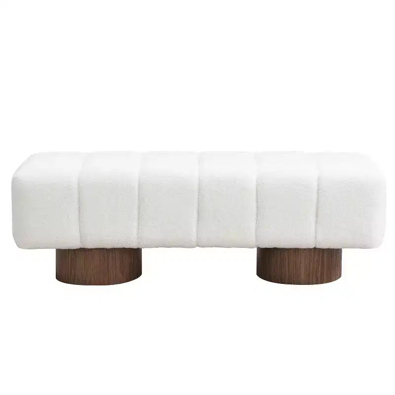 Banc de salle à manger contemporain multifonctionnel en chenille rembourrée Christopher Knight Home Gale 50